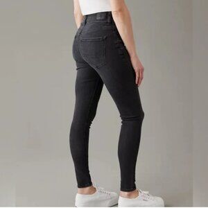 American Eagle Super High-Rise Jeggings Faded Black Size 14 Long